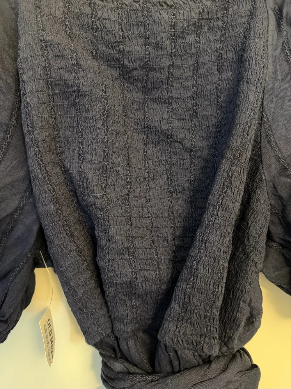 Women's Old Navy Wrap Peasant Puff Sleeve Wrap Blouse